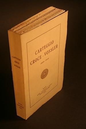 Seller image for Carteggio Croce-Vossler, 1899-1949. Prefazione: Vittorio de Caprariis for sale by Steven Wolfe Books