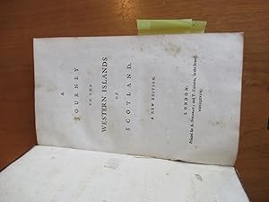 A Journey To The Western Islands Of Scotland. A New Edition (1785, Corrected)