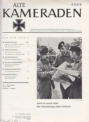 Bild des Verkufers fr Alte Kameraden. Unabhngige Zeitschrift Deutscher Soldaten. 32. Jhg., Heft 1-12, 1984 zum Verkauf von Antiquariat Jterbook, Inh. H. Schulze
