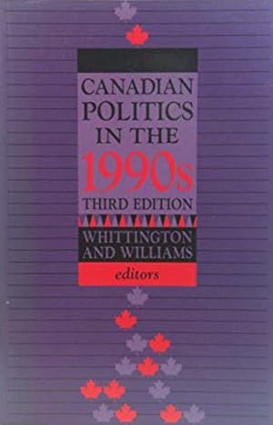 Immagine del venditore per Canadian politics in the 1990s venduto da Shore Books