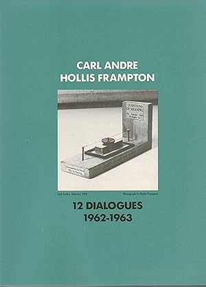 Image du vendeur pour Carl Andre and Hollis Frampton. 12 Dialogue mis en vente par Paule Leon Bisson-Millet