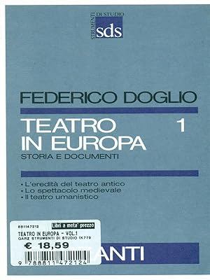 Teatro in Europa Vol. 1