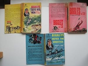 Seller image for Biggles: & Co, with, defies the swastika, with, gets his men (3 books) for sale by Aucott & Thomas