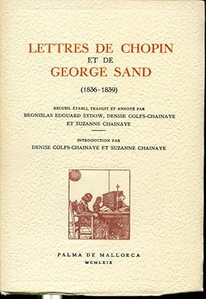 Immagine del venditore per Lettres de Chopin et de George Sand (1836-1839) venduto da Librairie Le Nord