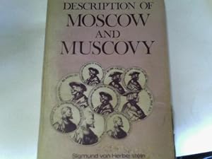 Imagen del vendedor de Description of Moscow and Muscovy a la venta por Saturday Books