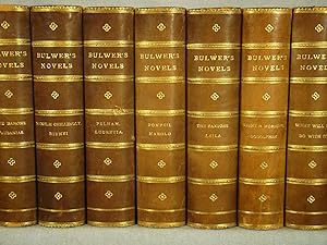 Bulwers Novels. Complete set in thirteen volumes, three-quarter polished calf.