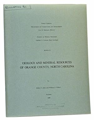 Geology and Mineral Resources of Orange County, North Carolina