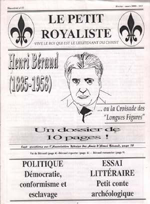 Le petit royaliste n° 27 / henri beraud 1885-1958 )