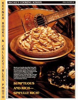 McCall's Cooking School Recipe Card: Pies, Pastry 45 - Blums Coffee-Toffee Pie : Replacement McC...