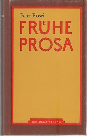 Bild des Verkäufers für Frühe Prosa zum Verkauf von Graphem. Kunst- und Buchantiquariat