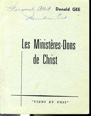 Seller image for Les Ministres-Dons de Christ for sale by Librairie Le Nord