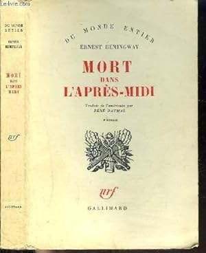 Seller image for MORT DANS L'APRES MIDI for sale by Le-Livre