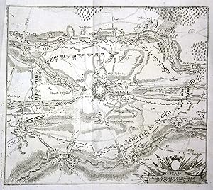 Seller image for Plan de la Situation et du Siege du Quesnoy 1712" - Le Quesnoy siege carte gravure plan battle map Karte Frankreich France Schlacht Belagerung for sale by Antiquariat Steffen Vlkel GmbH