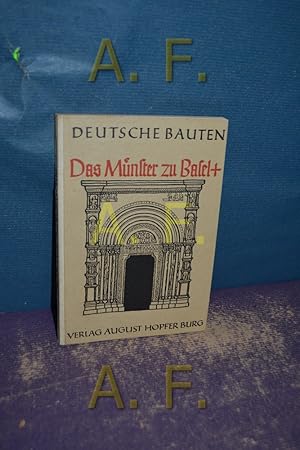 Imagen del vendedor de Das Mnster zu Basel (Deutsche Bauten 13) a la venta por Antiquarische Fundgrube e.U.