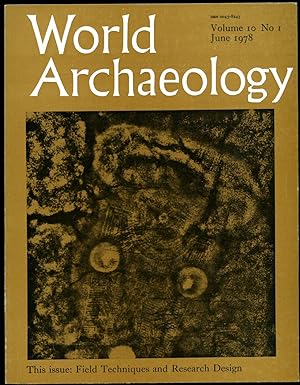 Imagen del vendedor de World Archaeology | Volume 10. No. 1 June 1978 | This Issue: Field Techniques and Research Design a la venta por Little Stour Books PBFA Member