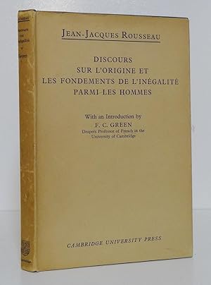 DISCOURS SUR L'ORIGINE ET LES FONDEMENTS DE L'INÉGALITÉ PARMI LES HOMMES