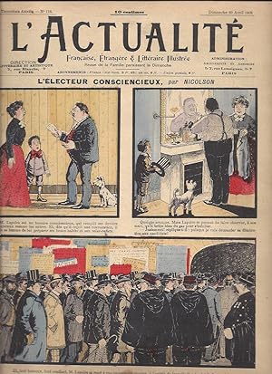 L'Actualité / N°118 du 20 avril 1902 : L'électeur consciencieux par Nicolson (.)
