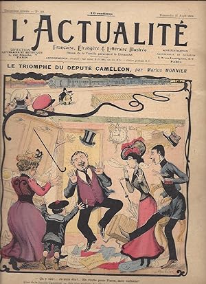 L'Actualité / N°119 du 27 avril 1902 : Le triomphe du député Caméléon par Marius Monnier (.)