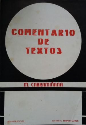 Imagen del vendedor de COMENTARIO DE TEXTOS a la venta por CENTRAL LIBRERA REAL FERROL