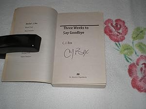 Seller image for Three Weeks To Say Goodbye: Signed for sale by SkylarkerBooks