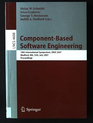 Seller image for Component based software engineering Lecture notes in computer science ; Vol. 4608 for sale by books4less (Versandantiquariat Petra Gros GmbH & Co. KG)