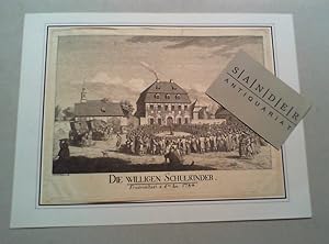 Die willigen Schulkinder. Friedrichstadt d. 6ten Iun. 1784. Kupferstich von J. C. J. Friedrich, u...