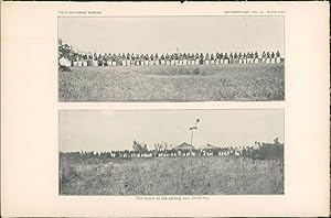 Graphik 1905 - The dance to the setting sun, third day. Ponca Sun Dance.