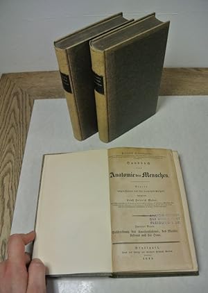 Bild des Verkufers fr Handbuch der Anatomie des Menschen. Zweiter bis vierter Band. zum Verkauf von Antiquariat Bookfarm