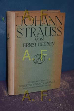 Immagine del venditore per Johann Strauss : Ein Wiener Buch. venduto da Antiquarische Fundgrube e.U.