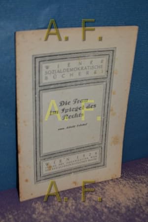 Seller image for Die Frau im Spiel des Rechts (Wiener Sozialdemoktratische Bcherei) for sale by Antiquarische Fundgrube e.U.