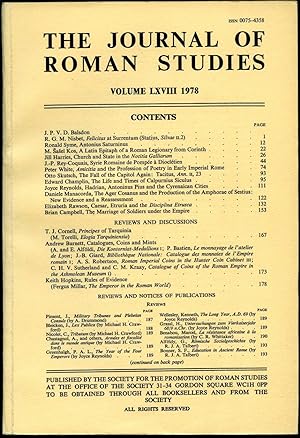 Image du vendeur pour The Journal of Roman Studies | Volume LXVIII (68) | 1978 mis en vente par Little Stour Books PBFA Member