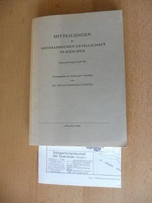 MITTEILUNGEN der GEOGRAPHISCHEN GESELLSCHAFT IN MÜNCHEN - Sechsundsechzigster (66.) Band 1981 *. ...