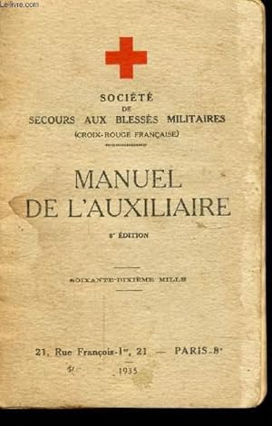 Bild des Verkufers fr MANUEL DE L'AUXILIAIRE - zum Verkauf von Le-Livre