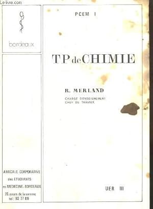 Seller image for TP DE CHIMIE - PCEM 1 - UER 3 - for sale by Le-Livre