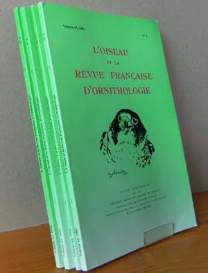 L'OISEAU ET LA REVUE FRANCAISE D'ORNITHOLOGIE. 1992 - Vol. 62; No.1-4; Revue trimestrielle de la ...