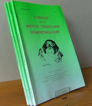 L'OISEAU ET LA REVUE FRANCAISE D'ORNITHOLOGIE. 1993 - Vol. 63; No.1-4; Revue trimestrielle de la ...