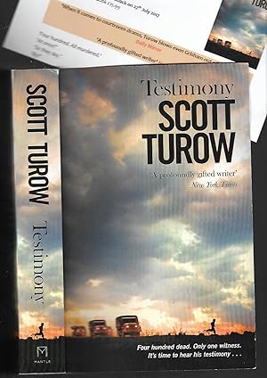 Seller image for Testimony ---------------------- UNCORRECTED BOOK PROOF for sale by SAVERY BOOKS