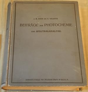 Imagen del vendedor de Beitrge zur Photochemie und Spectralanalyse. a la venta por Antiquariat Krikl