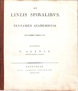 De lineis spiralibus. Tentamen academicum.