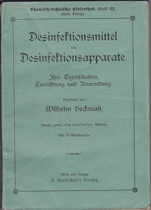 Seller image for Desinfektionsmittel und Desinfektionsapparate. Ihre Eigenschaften, Einrichtung und Anwendung. for sale by Antiquariat Krikl