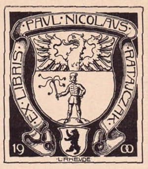 Seller image for Exlibris fr Paul Nicolaus Ratajczak. Klischedruck von Lorenz M.Rheude. for sale by Antiquariat Heinz Tessin