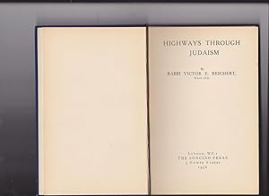 Bild des Verkufers fr Highways Through Judaism zum Verkauf von Meir Turner