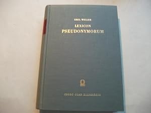 Bild des Verkufers fr Lexicon der Pseudonymorum. Wrterbuch der Pseudonymen aller Zeiten und Vlker. zum Verkauf von Ottmar Mller