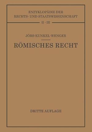 Bild des Verkufers fr Rmisches Privatrecht : Auf Grund des Werkes von Paul Jrs zum Verkauf von AHA-BUCH GmbH