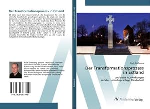 Immagine del venditore per Der Transformationsprozess in Estland venduto da BuchWeltWeit Ludwig Meier e.K.