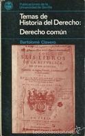 Imagen del vendedor de Temas de Historia del Derecho: Derecho comn (Bartolom Clavero) a la venta por Grupo Letras