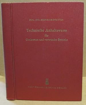 Imagen del vendedor de Technisch Anhaltswerte fr Gieereien und verwandte Betriebe. a la venta por Nicoline Thieme