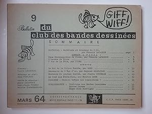 Giff Wiff - Bulletin Du Club Des Bandes Dessinees - Mars 1964 - March 1964 - Number 9 IX Nine