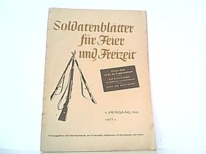 Seller image for Soldatenbltter fr Feier und Freizeit. 4. Jahrgang 1943. Heft 4. for sale by Antiquariat Ehbrecht - Preis inkl. MwSt.