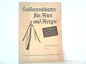 Seller image for Soldatenbltter fr Feier und Freizeit. 4. Jahrgang 1943. Heft 5. for sale by Antiquariat Ehbrecht - Preis inkl. MwSt.